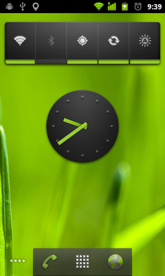 Android Gingerbread home screen